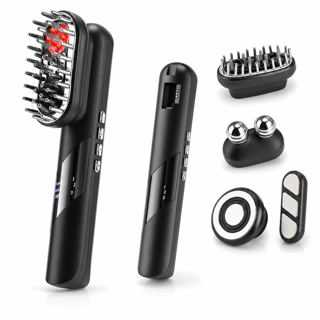 4-in-1 Red Light Scalp & Skin Massager