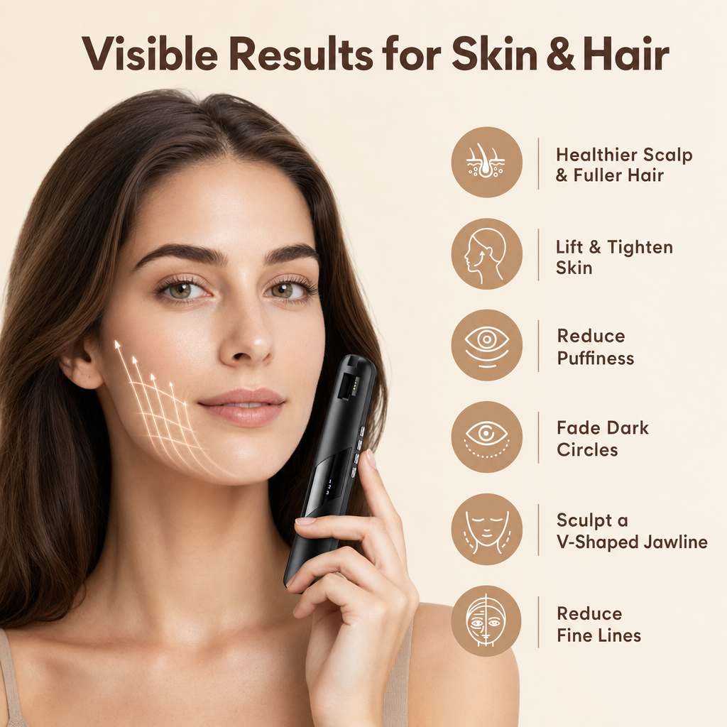 4-in-1 Red Light Scalp & Skin Massager